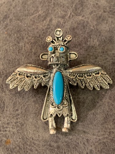 Kachina dancer bolo tie - , silver