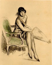 Femme assise jambes croisées