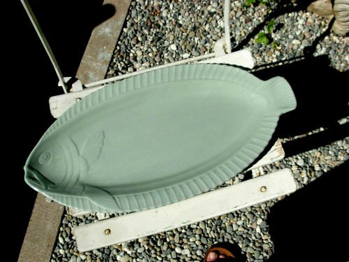 Grand plat poisson signé - grand,