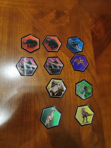 Lot cartes 3d jurassic - 10,