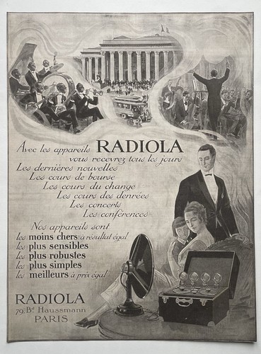 Affiche publicitaire radiola - affiche,