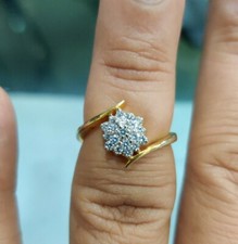 14k or Jaune Plaqué 0.5ct