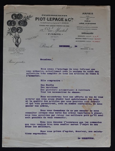 Facture 1924 paris etb - facture,