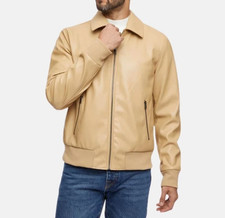 Blouson bomber homme en cuir