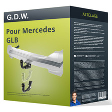 Attelage pour Mercedes GLB 07.2019 - à ce jour démontable sans outil G.D.W. TOP