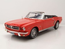 Ford Mustang Cabriolet 1964 1/2 Orange Modèle Auto 1:18 MotorMax