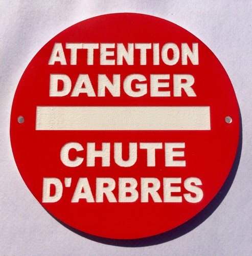 Panneau attention danger - attention, chute
