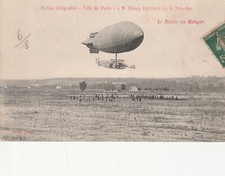 CPA Ballon Dirigeable Ville de Paris Le Retour au Hangar