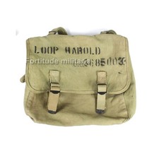 Musette US M36 nominative - US ARMY WW2  ( matériel original )