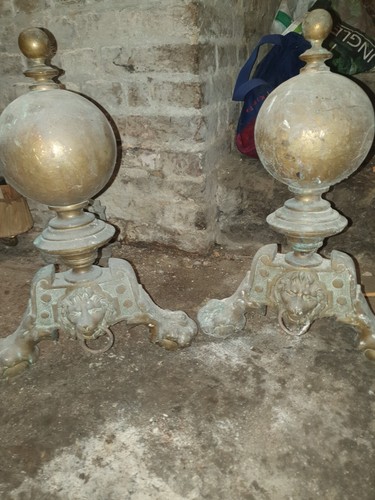 Ancienne paire de - paire, chenets