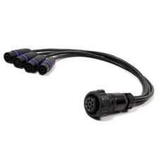 Assistant Perso. Con 8 Pôle Femelle À 4 Mâle Speakons. Van Damme Noir Series Fil