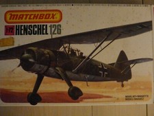 Maquette Avion 1/72 MATCHBOX Ref PK-26 Henschel 126
