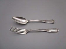 Paire de couverts anciens en