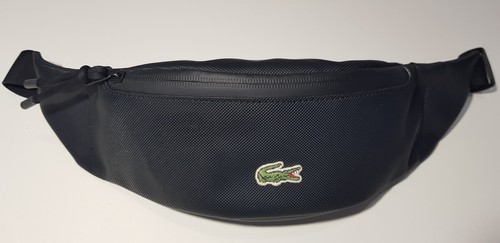 Sac banane zippé noir lacoste - sac,
