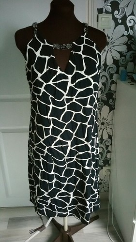 Robe noir blanche - blanche, jaqueline