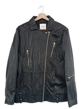 MANGO Veste en cuir Dames