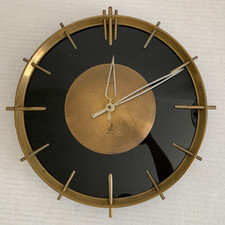 RARE ANCIENNE PENDULE METAL JAZ SACLIC - DESIGN ART DECO