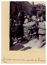 China, Tianjin, Victoria, Zouaves Returning from the Market vintage citrate prin