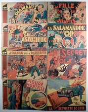 Editions Mondiales Lot 8 récits complets Méliès, Liquois, Giffey ... BE