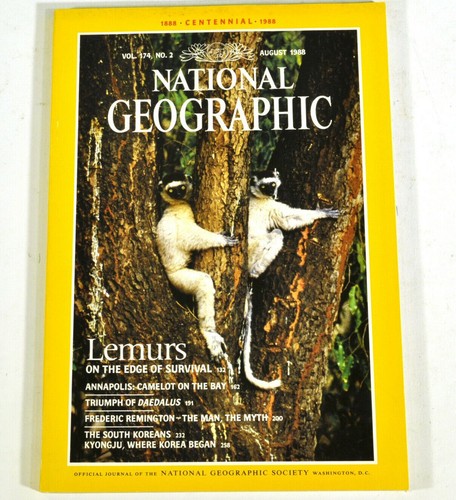 National geographic août 1988 - national,