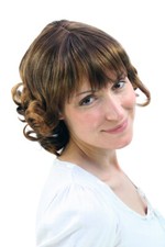 Perücke Pour Femmes BRUN Marron Mêlé LOCKS ROMANTIQUES Courtes Environ 30