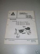 Allis Chalmers Homesteader 6HP & 7HP Parts Catalog