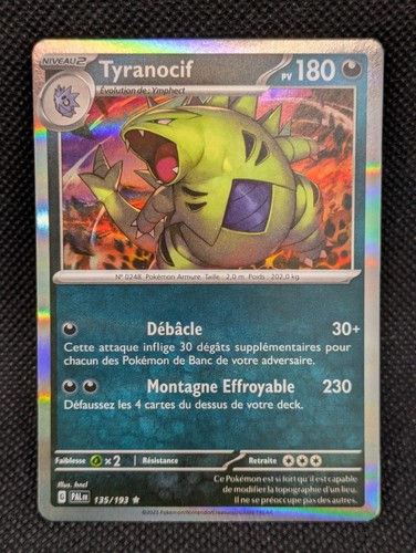 Carte pokemon tyranocif - carte,