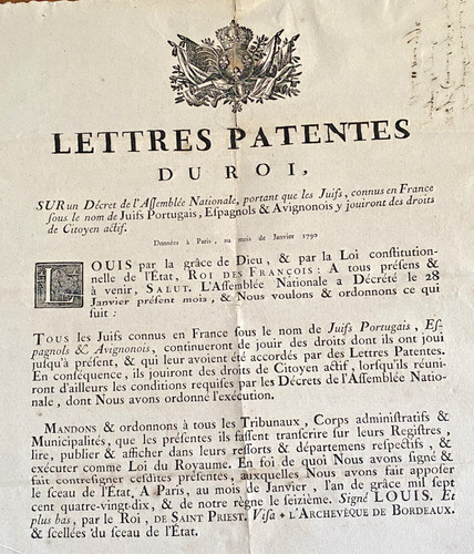 Louis xvi juifs - xvi,