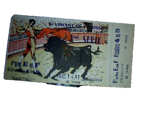 Vieux papier billet entrée - papier,