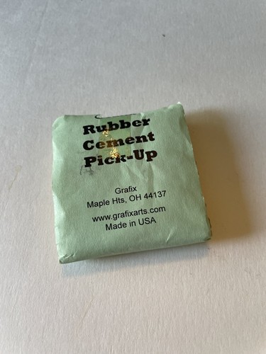 Rubber cement pick - rubber, up