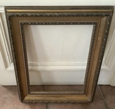 Ancien cadre Stuc Et Bois  