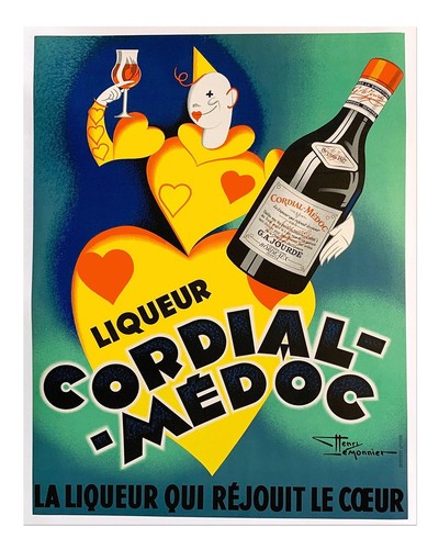 Affiche vintage cordial - affiche, cordial-médoc