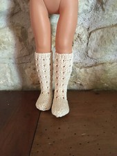 VETEMENT POUR POUPEE COROLLE LES CHERIES : CHAUSSETTES - FAIT MAIN