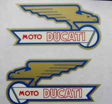 Ensemble d'autocollants de réservoir de carburant vintage Moto Ducati eagle X...