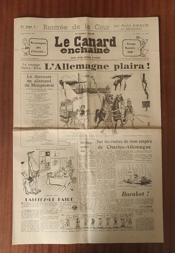 Canard enchaîné 2185 - canard,