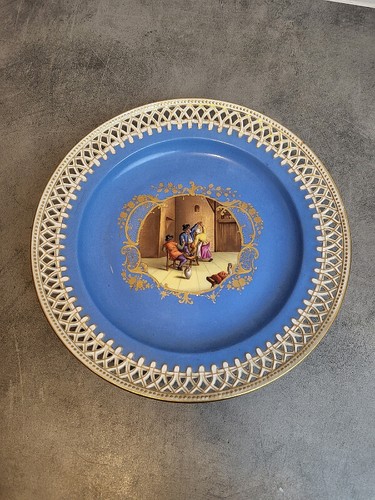 Assiette ancienne - assiette, en