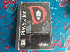 D (Sony PlayStation 1 PS1, 1995) Long Box Black Label NTSC Jeu Testée COMPLET
