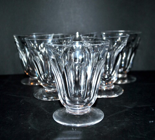 Lot verres vin en cristal - 6,