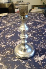 bougeoir en verre eglomisé