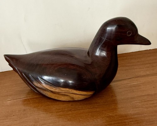 Lourde grande sculpture canard - grande,