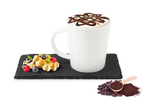 Tasse café sur assiette - à,