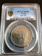 5 Francs - Lavrillier - 1936