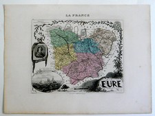 EURE Carte géographique