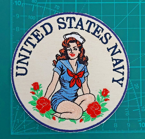 Ecusson pinup navy - pinup, u.s.navy