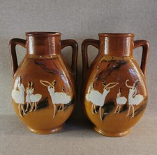 PAIRE DE VASE IMPRESSIONNISTE