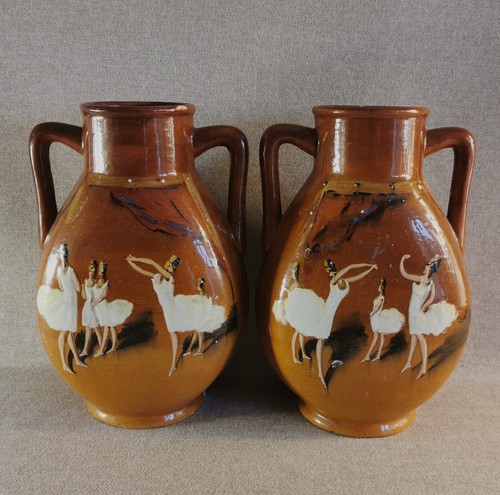 Paire vase impressionniste - paire,