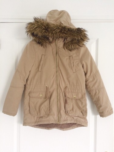 Doudoune col fourré - h&m, beige