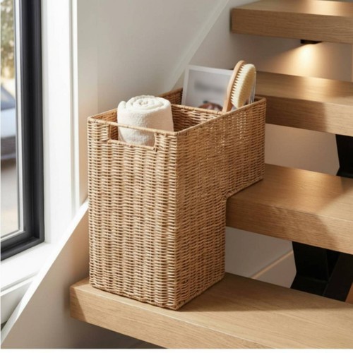 Panier escalier osier grande - panier,