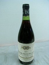 ?? BOUTEILLE VIN ROUGE BARTON GUESTIER COTE DE NUITS VILLAGE  0,75 cl 1979