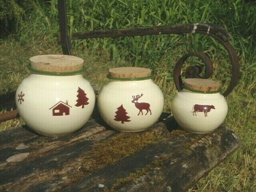 Serie pots emailles - de,